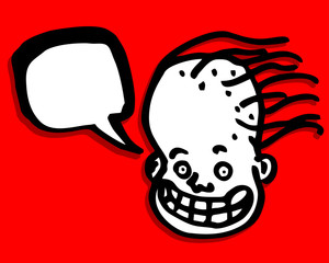 Funny comic character