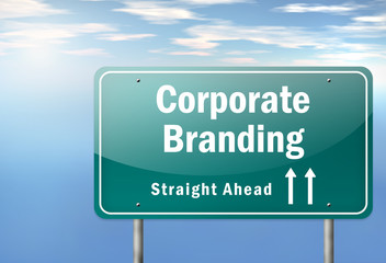 Highway Signpost "Corporate Branding"