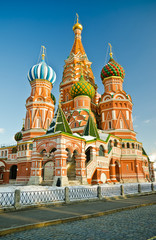 Fototapeta na wymiar Cerkiew Wasyla Błogosławionego, Rosja