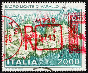 Postage stamp Italy 1986 shows Sacred Mountain of Varallo Monast