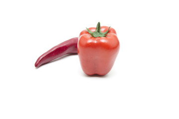 Paprika mit Chilischote
