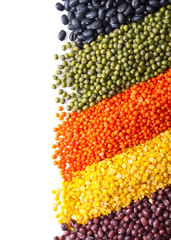 Fototapeta premium background with different legumes