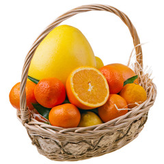 citrous fruits in basket - 41950993