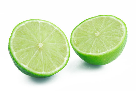 Two halves of lime