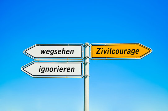 Zivilcourage Zivilcourage-Bilder: Stock-Fotos & -Videos. | Adobe Stock