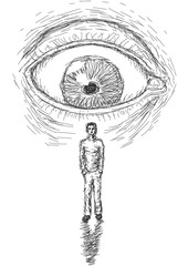 eye that looks at a man © robodread