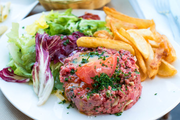 Raw beef