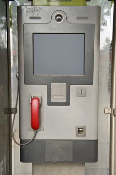 European phone booth