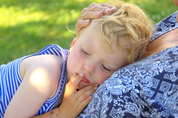 child with grandmother
