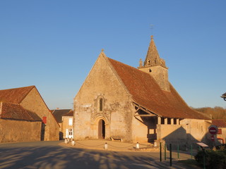 Fototapeta na wymiar Village d’Antigny ; Vienne ; Poitou-Charente