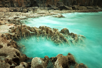 Rocky Atlantic ocean scenery in Ireland