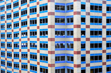 Angular Blue window building