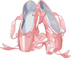 Zelfklevend Fotobehang Ballet slippers © Anna Velichkovsky
