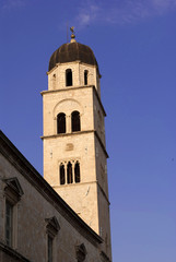 Fototapeta na wymiar Kościół na Stradun, Dubrovnik