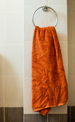 Towel at the bathroom