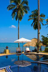 Swimming pool near the sea