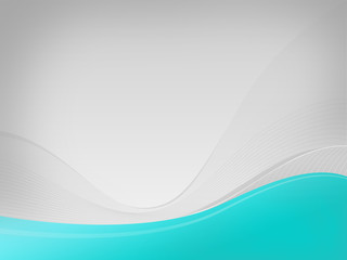 Light gray background Dizzy-HF, cyan wave