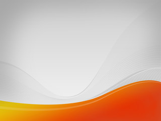 Light gray background Dizzy-HF, yellow-orange wave