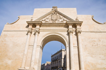 Fototapeta na wymiar Neapolitan Gate. Lecce. Puglia. Italy.