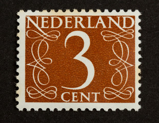 THE NETHERLANDS - CIRCA 1950: Stamp printed in the Netherlands