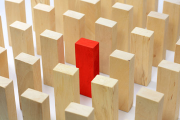 Leadership and team abstract business concept