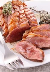 roasted duck breast