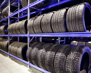 Car tires closeup © maxoidos