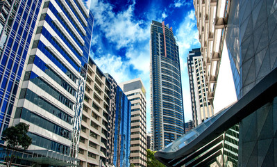 Naklejka premium Nowoczesne wieżowce w Sydney