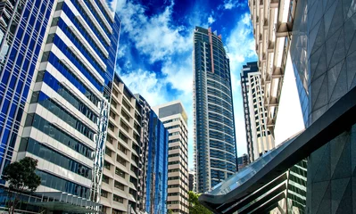 Fotobehang Moderne wolkenkrabbers van Sydney © jovannig