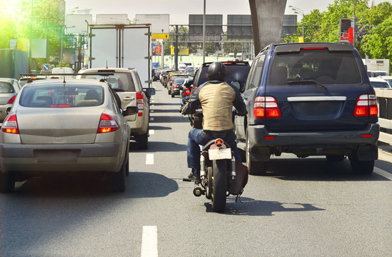 Fototapeta modes of transport, rush-hour traffic jam