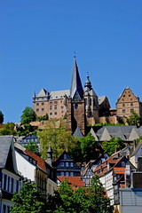 Fototapeta na wymiar Marburg an der Lahn / Stadtpanorama