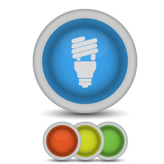 Vector light bulb icon on white. Eps 10