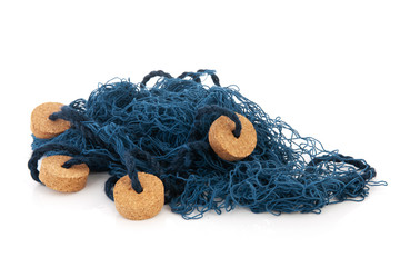 Obraz premium Blue fishing net