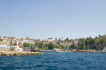 Fototapeta na wymiar Port Antalya w Turcji