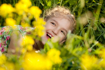 Charming cheerful girl