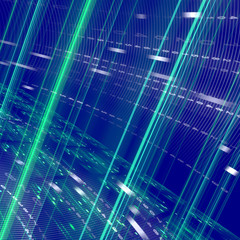 Abstract technological background with digits and lines