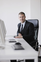Fototapeta premium handsome young business man