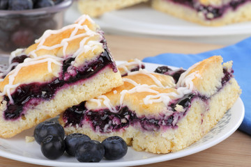 Blueberry Bars Closeup