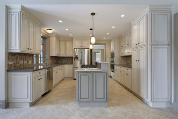 Fototapeta premium Kitchen in new construction home