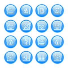 Flight status icon set