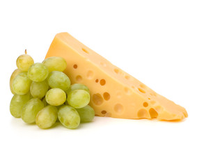 Perfect bunch of grapes and cheese