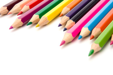 Colouring crayon pencils