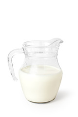 milk on white background