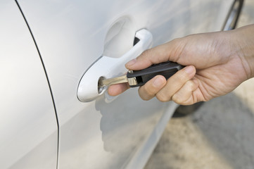 Inserting Car Key