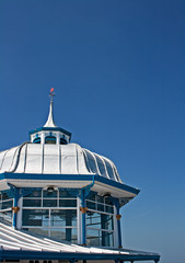 Domed roof on the end of Llandudno pier, Wales
