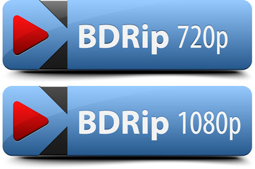 BDRip buttons - obrazy, fototapety, plakaty