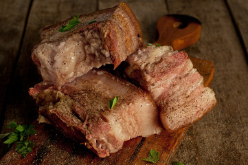 Meat with fat