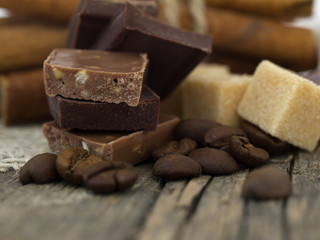 chocolate with ingredients