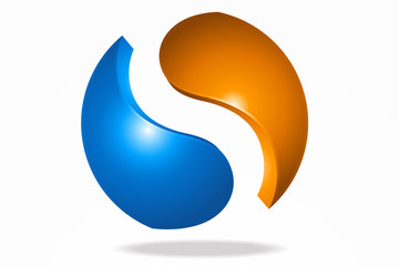 Abstract  vector icons logos on background white