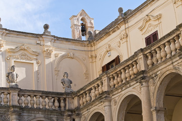 Fototapeta na wymiar Pałac Biskupów. Lecce. Apulia. Włochy.